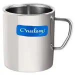 Neelam Sober Plain Double Walled Stainless Steel Coffee Mug 150 ml