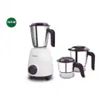 Philips Daily Collection HL7505 500-watt Mixer Grinder with Short-armed mixer blades and Stable operations