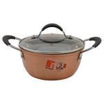 Bergner Infinity Chefs copper Colour Stainless Steel Casserole with Lid 18 cm (No. BGIC-1093B)