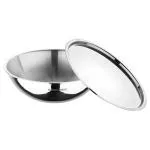 Bergner Argent Triply Stainless Steel Tasra with Lid 1.5 L (BG-9957)