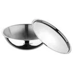 Bergner Argent Triply Stainless Steel Tasra with Lid 3.9 L (BG-9960)