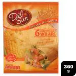 Delisun Sweet & Delicious 6 Corn Wheat Wraps 360 g