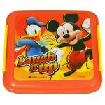 Disney Junior Mickey Mouse Orange & Yellow Square Plastic Lunch Box 330 ml