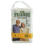 Friends Easy Adult Diapers (L) 10 count (38 - 60 inch)