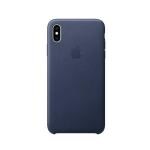 Apple Leather Mobile Case for iPhone XS Max, Midnight Blue MRWU2ZM/A