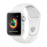 Apple Watch Series 3 GPS - 38 mm Space Grey Aluminium Case with White Sport Band