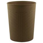 Polyset Eden Sandy Brown Plastic Dustbin 9.8 L