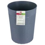 Polyset Eden Silver Plastic Dustbin 9.8 L