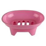 Polyset Fancy Pink Plastic Soap Case 12.5x9.5x5 cm