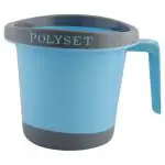 Polyset Ultra Blue Plastic Bath Mug 1.5 L