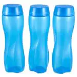 Polyset Royal Blue Plastic Water Bottle 1 L (Set of 3)
