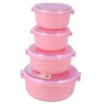 Polyset Nexa Pink Plastic Bowl (Set of 4)