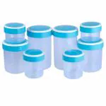 Polyset Ringo Blue Round Plastic Container (8 pcs)