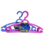 Happy To Hang Aero Assorted Plastic Hanger (Pack of 4) - Design / Colour may vary