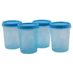 Polyset Store N Save Blue Plastic Container 1000 ml (Set of 4)