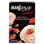 Manforce Cocktail Strawberry & Vanilla Flavoured Condoms 10 pcs