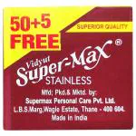 Super-Max Vidyut Stainless Blade 50 pcs (Get 5 pcs Free)