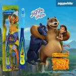 Aquawhite Assorted Jungle Book Jiggle Wiggle Soft Kids Toothbrush (3+ Years)