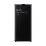 Samsung Clear View Mobile Flip Case for Galaxy S10, Black EF-ZG973CBEGIN