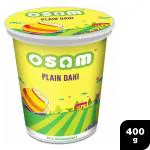 Osam Plain Dahi 400 g (Cup)