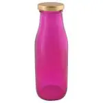 Glass Ideas Pink Glass Water Bottle 300 ml