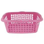 Princeware Hipster Pink Plastic Laundry Basket 70 L