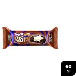 Britannia Treat Stars Creme & White Choco Duo Biscuits 60 g