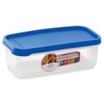 Mastercook Transparent Rectagular Plastic Container with Assorted Lid 800 ml