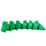 SYN6 SS0009 Green Plastic Cone 6 inch (Pack of 6)
