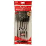 Bic Cello 0.7 mm Stylo Black Ballpoint Pen (Pack of 5)