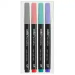 Bic Cello Permaline Multicolour CD Marker Pen (Pack of 4)