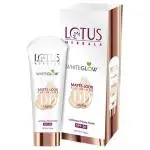 Lotus Herbals White Glow SPF 20 Matte Look All in One DD Cream, Pink Beige (D1) 30 g