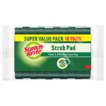 Scotch-Brite Super Saver Pack Scrub Pad (7.5 cm x 7.5 cm) 10 pcs