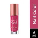 Lakme 9 to 5 Primer + Gloss Nail Color, Magenta Mix 6 ml