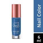 Lakme 9 to 5 Primer + Gloss Nail Color, Indigo Ink 6 ml