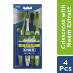 Oral-B Crisscross Pro-Health (Medium) Toothbrush with Neem Extracts (Buy 2 Get 2 Free)