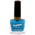 Glimmer Matte Nail Enamel, Firozee (43L) 9 ml