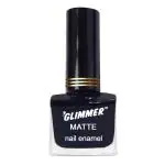 Glimmer Matte Nail Enamel, Midnight Blue (58L) 9 ml