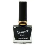 Glimmer Diva Black Glitter Nail Enamel 9ml
