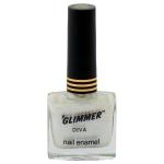 Glimmer Diva Ivory Silver Nail Enamel 9ml