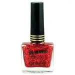 Glimmer Top Coat Nail Enamel, Red (R189) 9 ml