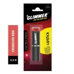 Glimmer Glam Party Shades Matte Lip Color, Crimson Red 4.2 g