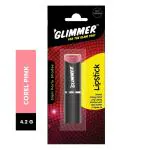 Glimmer Glam Party Shades Matte Lip Color, Coral Pink 4.2 g