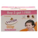 Santoor Baby Soap 125 g (Buy 3 Get 1 Free)