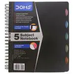 Doms Wiro Single Line 5 Subject Notebook (300 pgs)