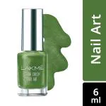 Lakme Color Crush Nail Art, Deep Olive (M18) 6 ml