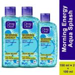 Clean & Clear Morning Energy Aqua Splash Face Wash 150 ml (Buy 2 & Get 100 ml Free)