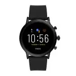 FOSSIL Gen 5 Carlyle HR FTW4025 Smart Watch, Black Silicone