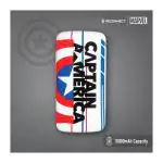 Reconnect Marvel Captain America 10000mAh PowerBank, Li-Po battery, 1 USB output port, Micro USB & Type C dual input, BIS approved, Mobile Accessories- DPB102 CA