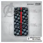 Reconnect Marvel Avengers 20000mAh QC PD PowerBank, fast charge support for input/output, Micro USB & Type C dual input, Qualcomm quick charge 3.0, BIS approved, Mobile Accessories- DPB502 MV